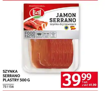 Selgros Szynka serrano plastry oferta
