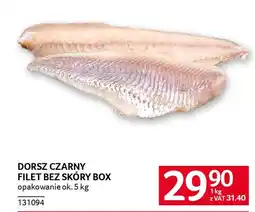 Selgros Dorsz czarny filet bez skóry box oferta