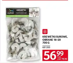 Selgros Krewetki surowe, obrane 16-20 oferta