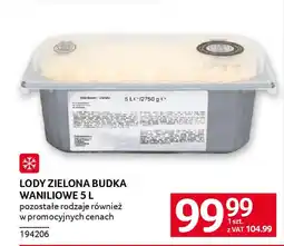 Selgros Lody zielona budka waniliowe oferta