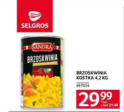 Selgros Brzoskwinia kostka oferta