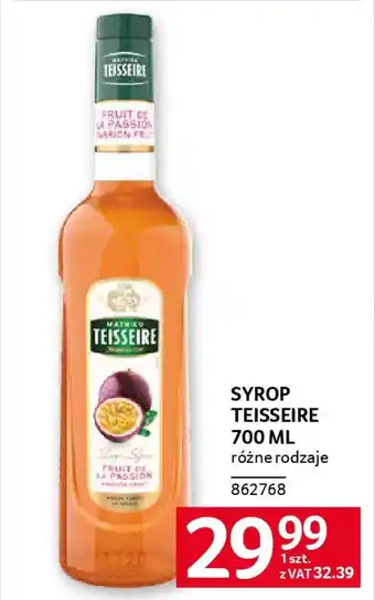 Selgros Syrop teisseire oferta