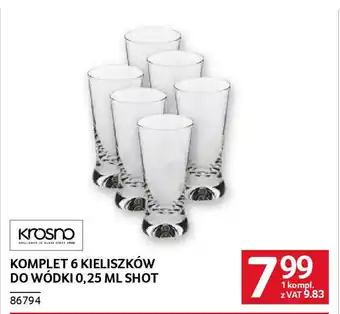 Selgros Komplet 6 kieliszków do wódki shot oferta