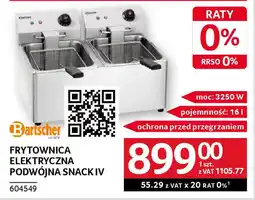 Selgros Frytownica elektryczna podwójna snackiv oferta