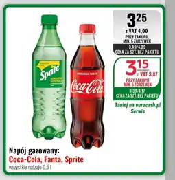 Eurocash Napój gazowany: Coca-Cola, Fanta, Sprite oferta