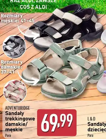 ALDI ADVENTURIDGE Sandały trekkingowe damskie/ męskie oferta