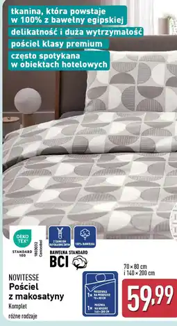 ALDI NOVITESSE Pościel z makosatyny oferta