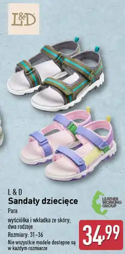 ALDI L&D Sandały dziecięce oferta