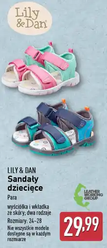 ALDI LILY & DAN Sandały dziecięce oferta