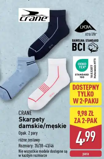 ALDI CRANE Skarpety damskie/męskie oferta
