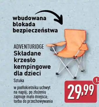 ALDI ADVENTURIDGE Składane krzesło kempingowe dla dzieci oferta