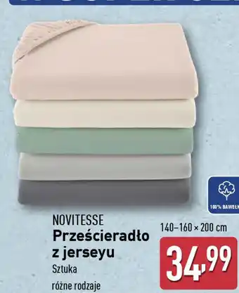ALDI NOVITESSE Prześcieradło z jerseyu oferta