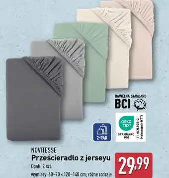 ALDI NOVITESSE Prześcieradło z jerseyu oferta