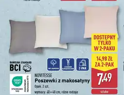 ALDI NOVITESSE Poszewki z makosatyny oferta
