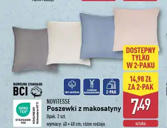 ALDI NOVITESSE Poszewki z makosatyny oferta