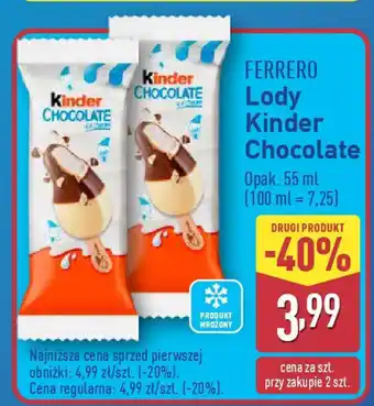 ALDI FERRERO Lody Kinder Chocolate oferta