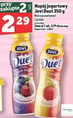 Topaz Napój jogurtowy Jovi Duet 350 g Lactalis oferta