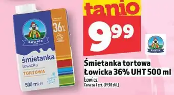 Topaz Śmietanka tortowa łowicka 36% UHT 500ml Łowicz oferta