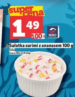 Topaz Sałatka surimi z ananasem 100 g Seko oferta