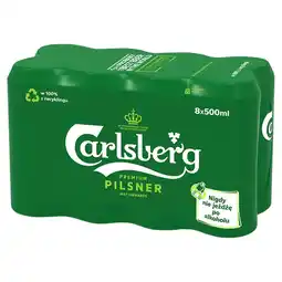 Kaufland Carlsberg Premium Pilsner Piwo jasne 8 x 500 ml oferta