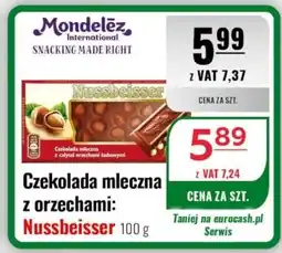 Eurocash Czekolada mleczna z orzechami: Nussbeisser oferta