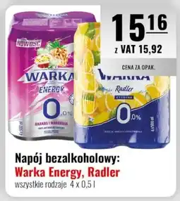 Eurocash Napój bezalkoholowy: Warka Energy, Radler oferta