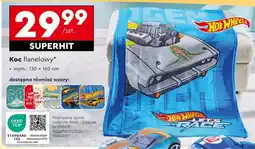 Biedronka Koc flanelowy oferta