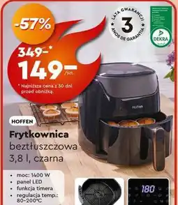 Biedronka Frytkownica beztłuszczowa 3,8 l, czarna oferta