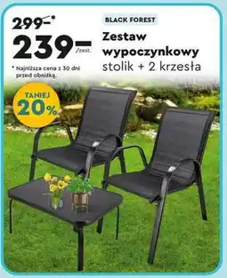 Biedronka Zestaw wypoczynkowy stolik + 2 krzesła oferta