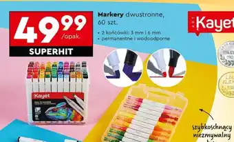Biedronka Markery dwustronne, 60 szt oferta