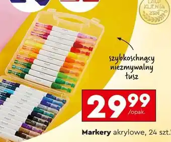 Biedronka Markery akrylowe, 24 szt oferta