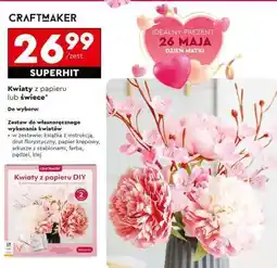 Biedronka Kwiaty z papieru lub świece oferta