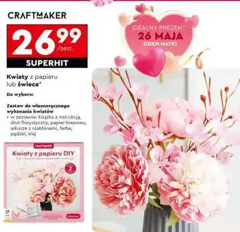 Biedronka Kwiaty z papieru lub świece oferta