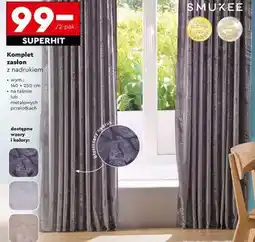 Biedronka Komplet zasłon z nadrukiem oferta