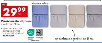 Biedronka Prześcieradło satynowe z mikrowłókna oferta