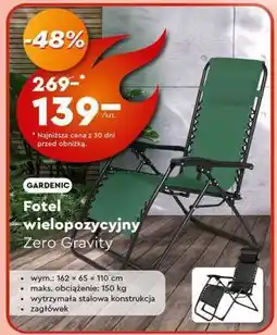 Biedronka Fotel wielopozycyjny Zero Gravity oferta