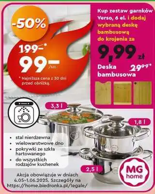 Biedronka Zestaw garnków Verso, 6 el oferta