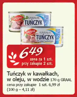 Cezar Delikatesy Tuńczyk w kawałkach, w oleju, w wodzie graal oferta