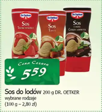 Cezar Delikatesy Sos do lodów dr. oetker oferta