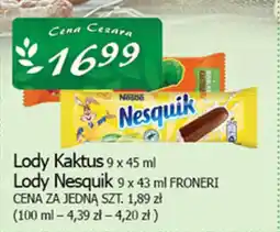 Cezar Delikatesy Lody kaktus / lody nesquik froneri oferta