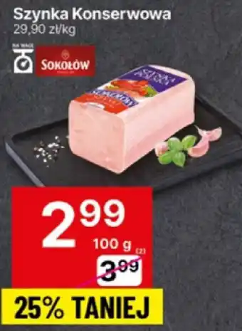 Delikatesy Centrum Szynka konserwowa Sokołów oferta