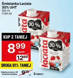 Delikatesy Centrum Śmietanka Łaciata 30% UHT 500ml oferta