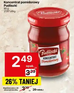 Delikatesy Centrum Koncentrat pomidorowy Pudliszki 90g oferta