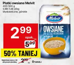 Delikatesy Centrum Płatki owsiane Melvit 400g oferta
