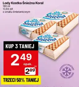 Delikatesy Centrum Lody Kostka Śnieżna Koral 180 ml oferta