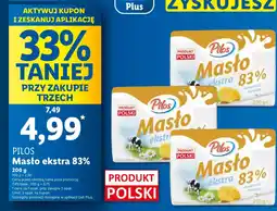 Lidl Masło ekstra 83% Pilos oferta