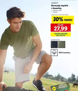 Lidl Bermudy męskie Livergy oferta