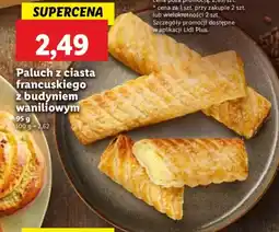 Lidl Paluch z ciasta francuskiego z budyniem waniliowym oferta