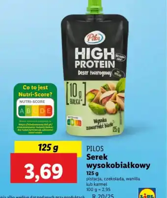 Lidl Serek wysokobiałkowy Pilos oferta