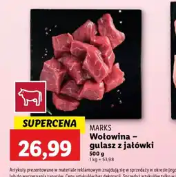 Lidl Wołowinagulasz z jałówki Marks oferta